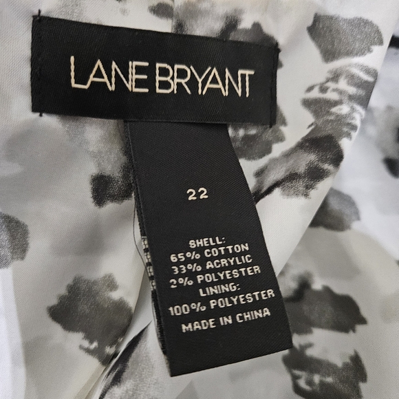 Lane Bryant Black and White Textured Blazer - Picture 3 of 6